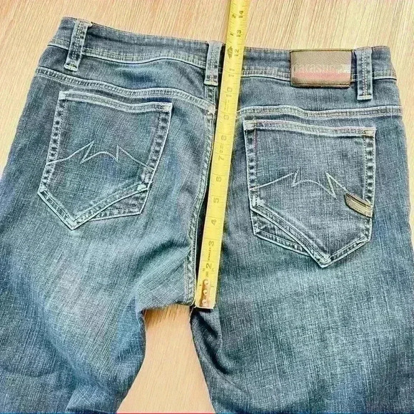PARASUCO BLUE WOMEN MID RISE STRAIGHT LEG DENIM JEANS  SIZE 32 - Picture 10 of 15
